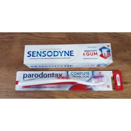 

Зубная паста Sensitivity Gum с зубной щеткой Parodontax Sensodyne