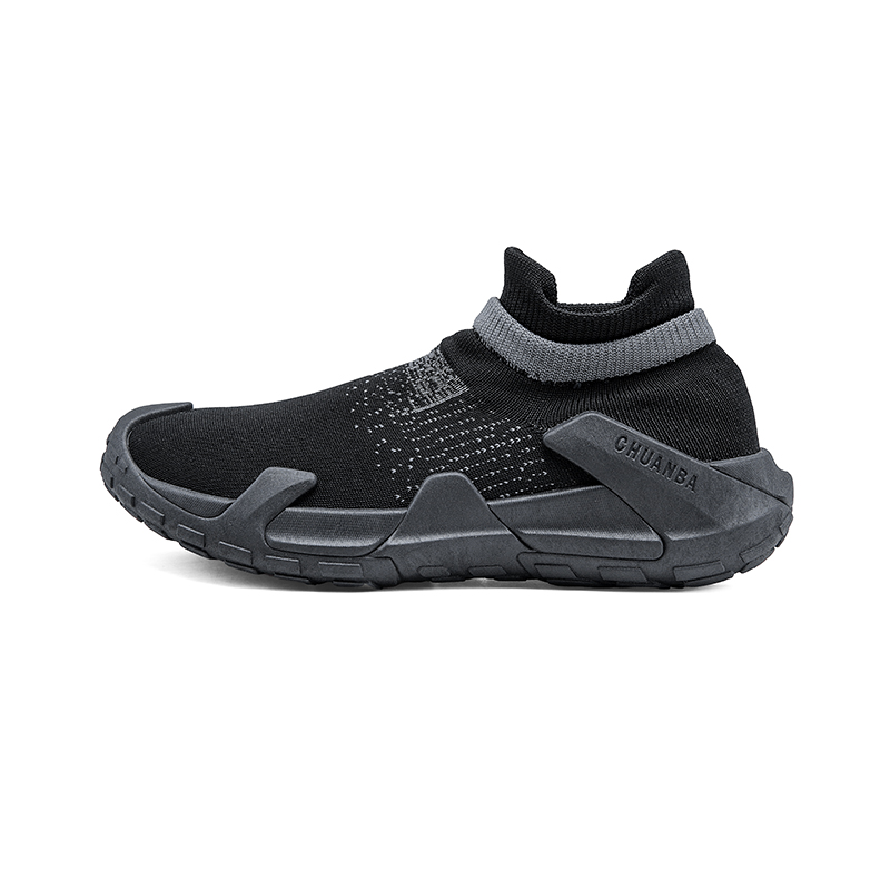 

SUPEREDGE Дышащие легкие повседневные кроссовки Mid Top Rebound мужские черные, цвет Black