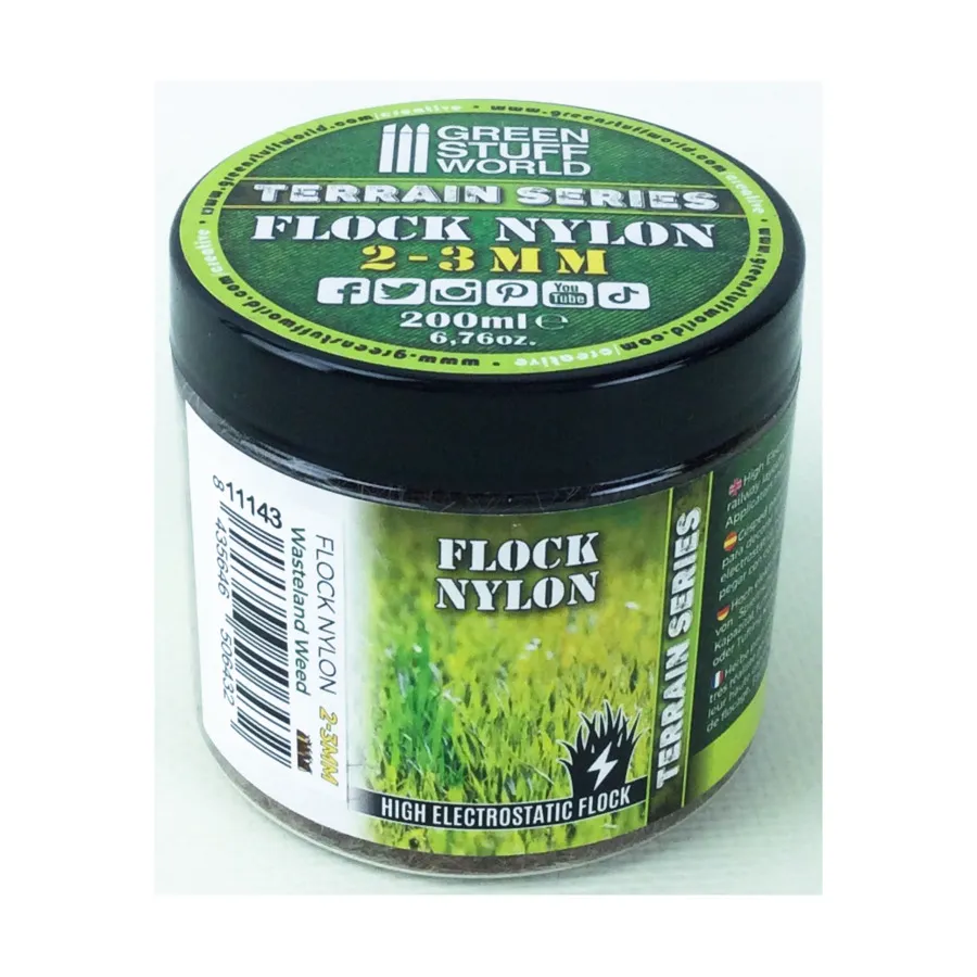

2-3 мм пустоши - 200 мл, Terrain - Flock Nylon - 3mm & Under (Green Stuff World)