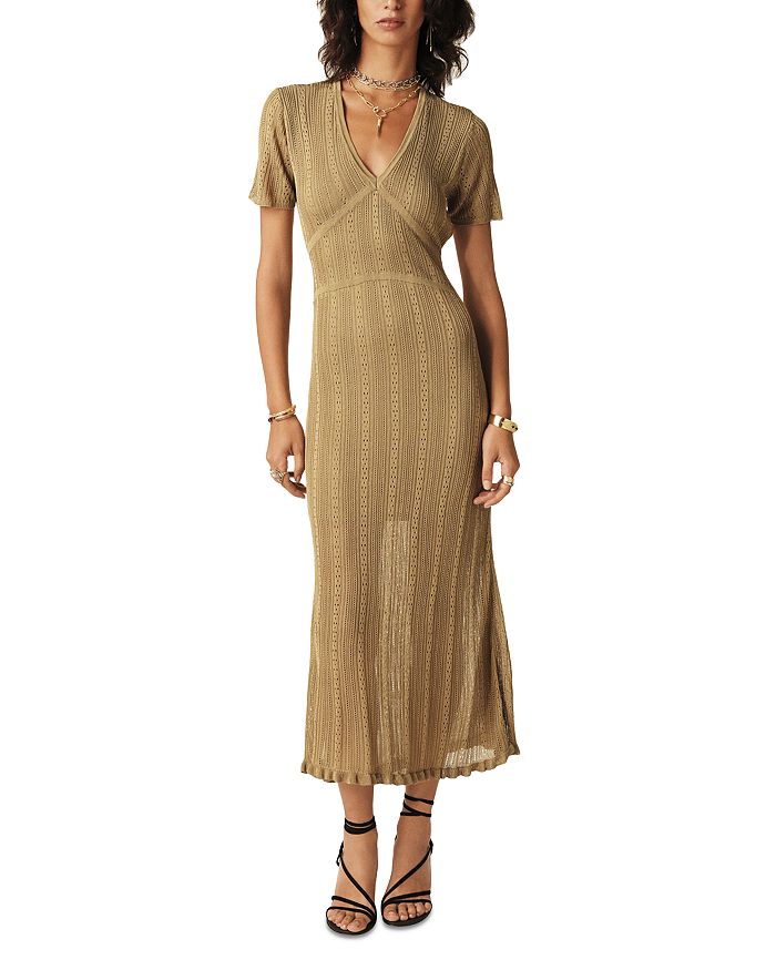 

Платье Кристиана ba&sh, золотой