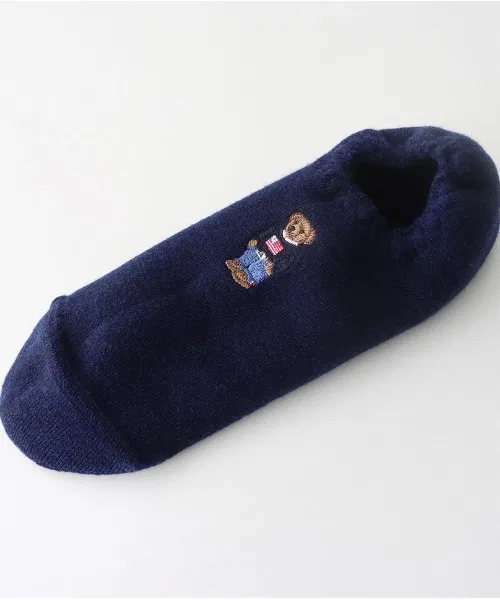Носки комнатные POLO RALPH LAUREN с флагом и медведем, красные — фото 4
