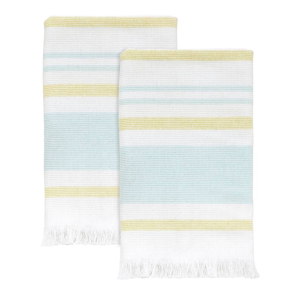

IZOD Clubhouse Stripe Набор полотенец для кончиков пальцев, 2 шт., цвет Aqua