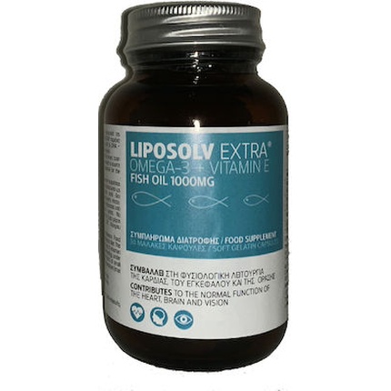 

Liposolv Extra Omega-3 1000 мг - пищевая добавка с жирными кислотами омега, 30 капсул Sja Pharm