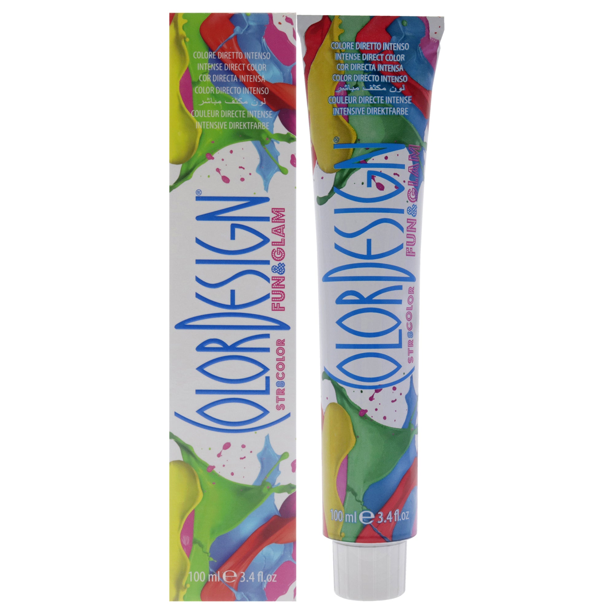 

Полуперманентная краска для волос Fun and Glam Demi-permanent Hair Color - Carribean Turquoise от ColorDesign, подходит для мужчин и женщин - 3,4 унции (99 мл), прозрачный