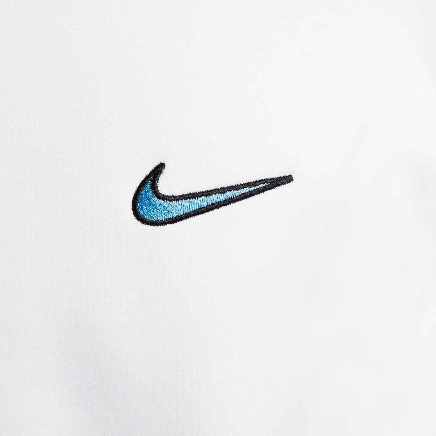 Толстовка Nike M NSW SP FLC Fz Hoodie BB Top Man, White/Aquarius Blue — фото 4