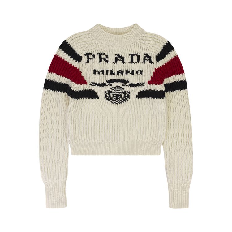

Свитер Prada Cashmere Sweater 'White', белый