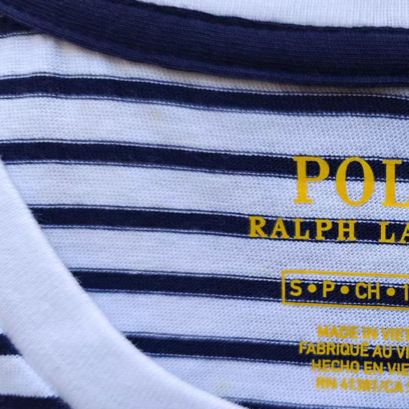 Футболка Polo Ralph Lauren Striped Cotton Jersey, белый — фото 4