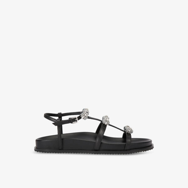 

Плоские кожаные сандалии Pierra с бантом Kurt Geiger London, черный