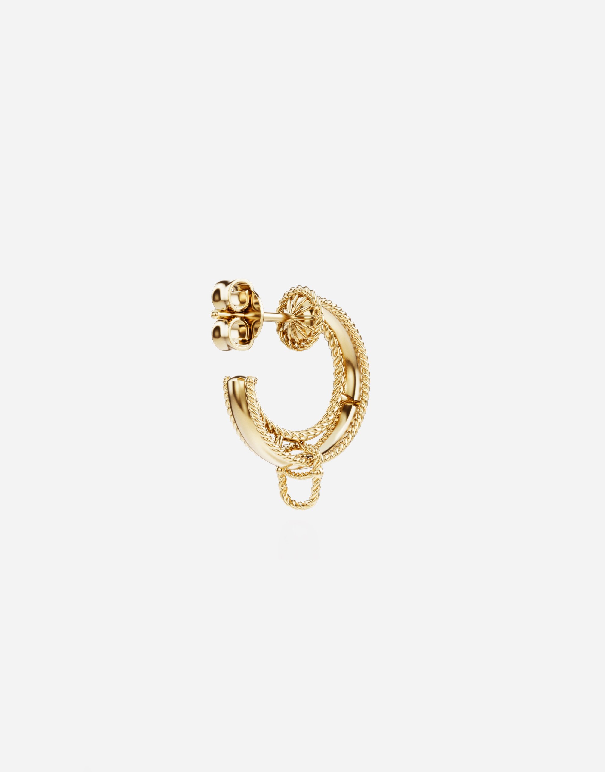 Серьга с надписью из желтого золота 18 карат Dolce & Gabbana, золото — фото 2