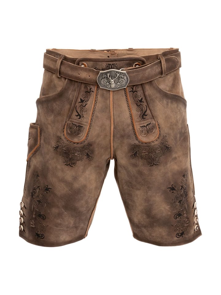 

MADDOX Кожаные брюки ALTREI песочного цвета