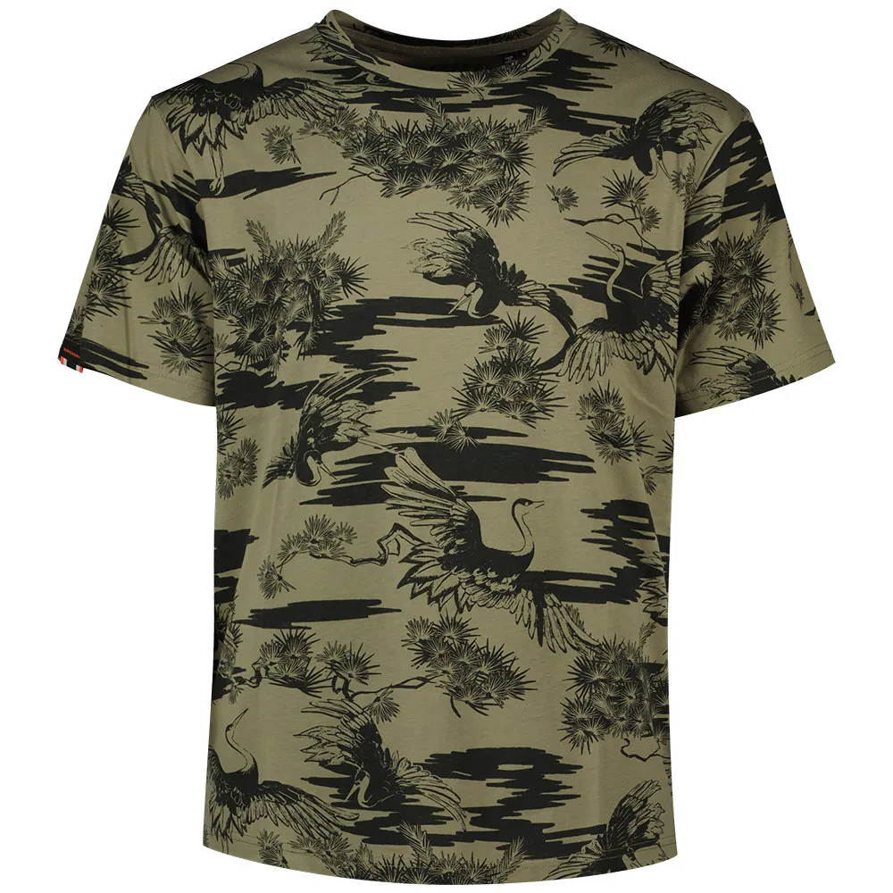 

Футболка с коротким рукавом Superdry Classic Ess Rlxd Printed, зеленый