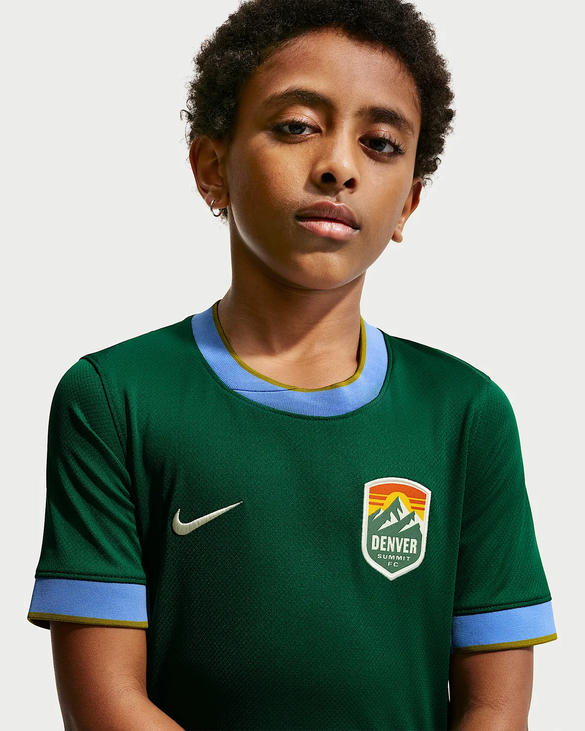 Большие детские Nike Dri-FIT Реплика Джерси Денвер ФК Стадион Эдишн, Legion Pine — фото 3