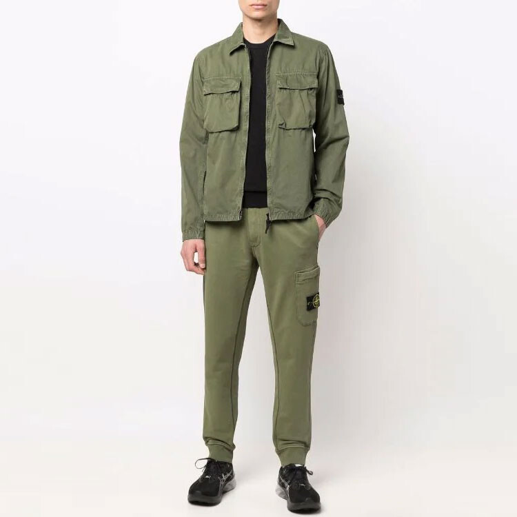 Куртка мужская зеленая Stone Island, зеленый — фото 2