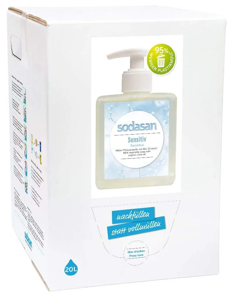 Жидкое мыло SODASAN Liquid Sensitive, 20 литров Sodasan