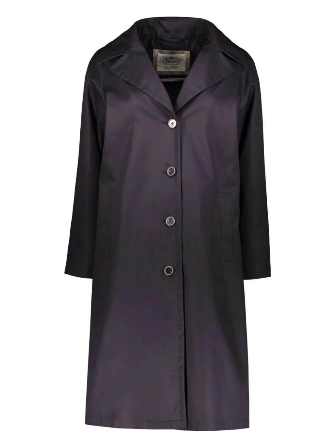 

Пальто из хлопка Herno, синий