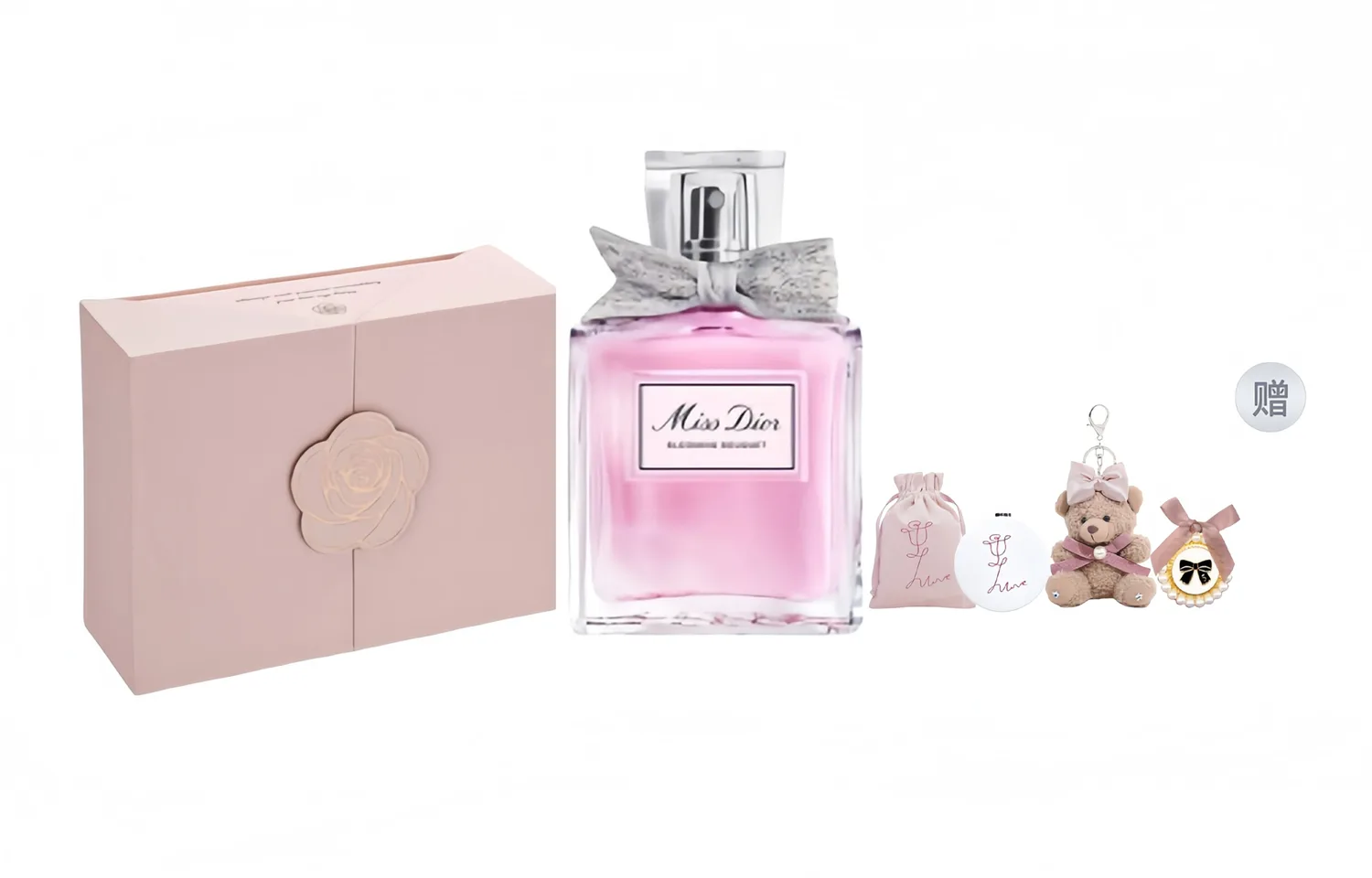 DIOR Набор духов Floral Sweetheart Beloved, туалетная вода цветочная, Floral Sweetheart Light Perfume 100ml+Luxury Pampering Four-Piece Set Gift Box Set