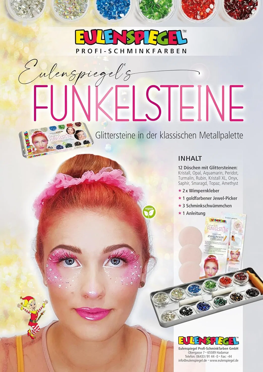 Набор блестящих камней для лица Eulenspiegel Eulenspiegel — фото 4