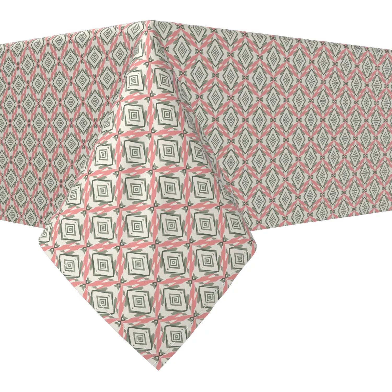 

Прямоугольная скатерть, 100 % хлопок, 60x104 дюйма, Modern Geometric.