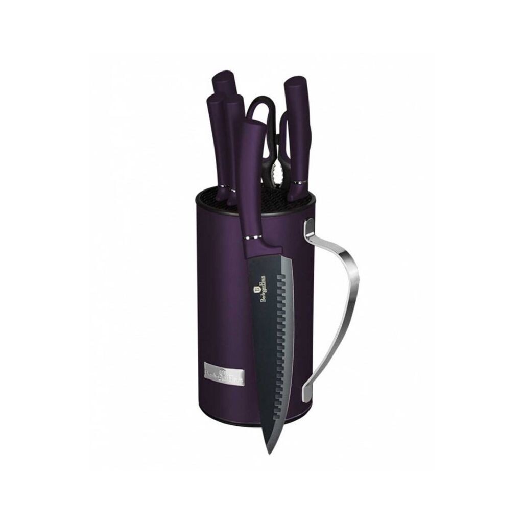 

Ножи Berlingerhaus в подставке 7 шт Purple Eclipse Collection BH-2584, черный
