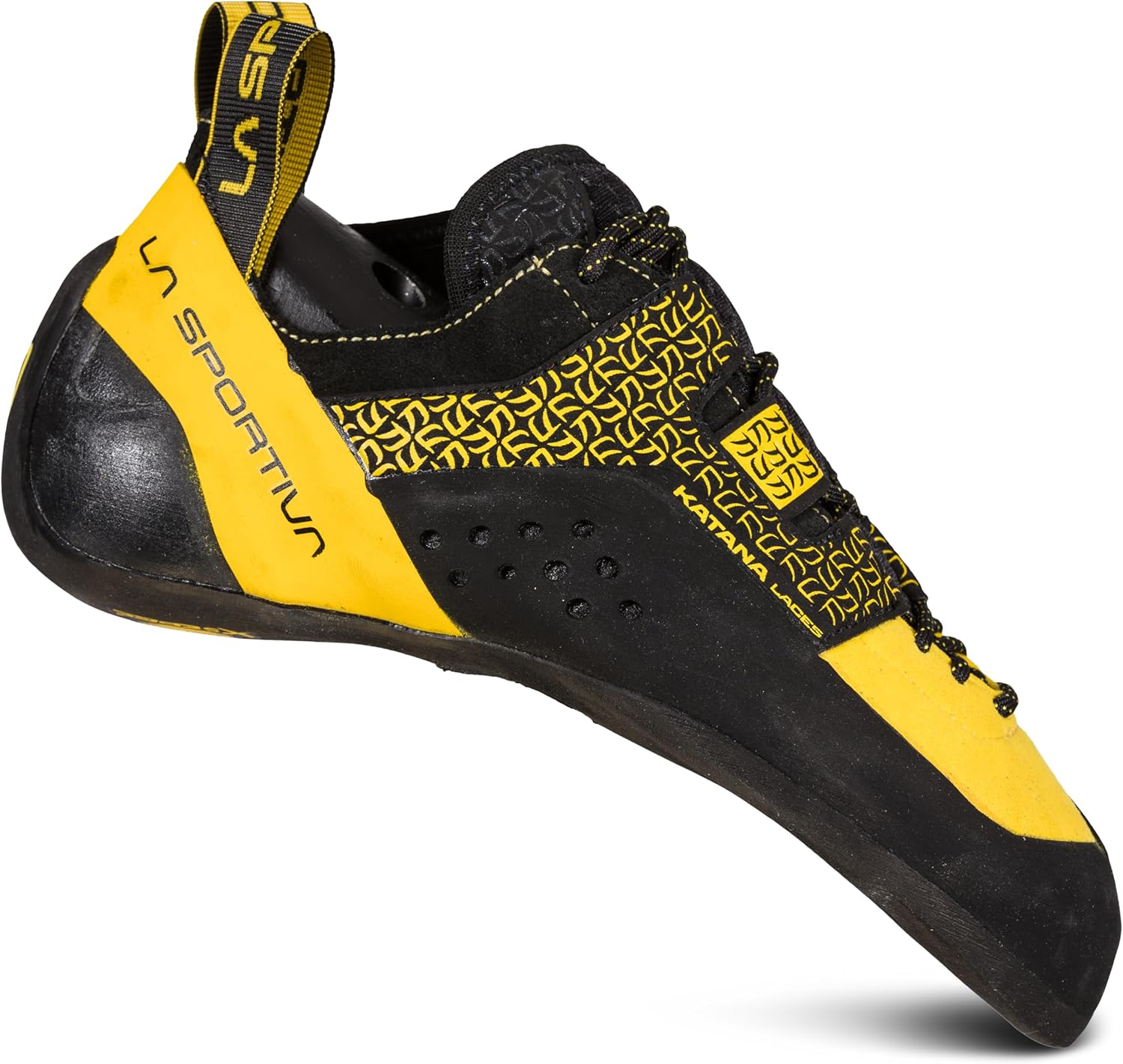 Мужские скальные туфли La Sportiva Katana Lace, черный/желтый — фото 2