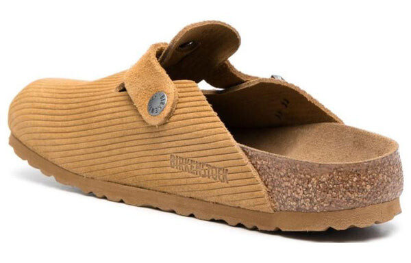 Тапочки boston suede embossed narrow fit 'butterscotch brown' Birkenstock, коричневый — фото 4