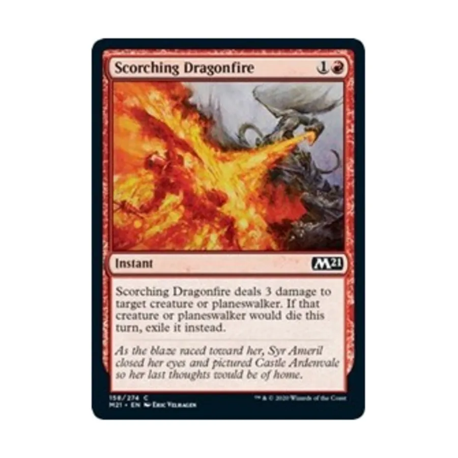 

CCG Опаляющий драконий огонь (клавиша C), MTG - Core Set 2021