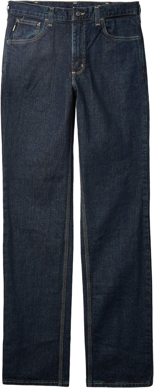 

Джинсы Flame-Resistant Rugged Flex Jeans Straight Fit Carhartt, цвет Deep Indigo Wash