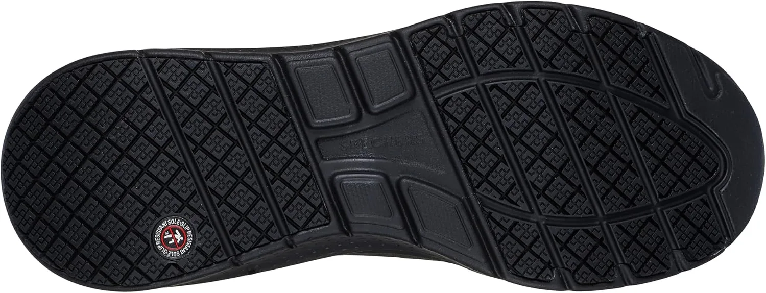 Мужские рабочие ботинки Skechers Arch Fit 2.0 Sr предназначены для работы без использования электроинструментов, черный — фото 4