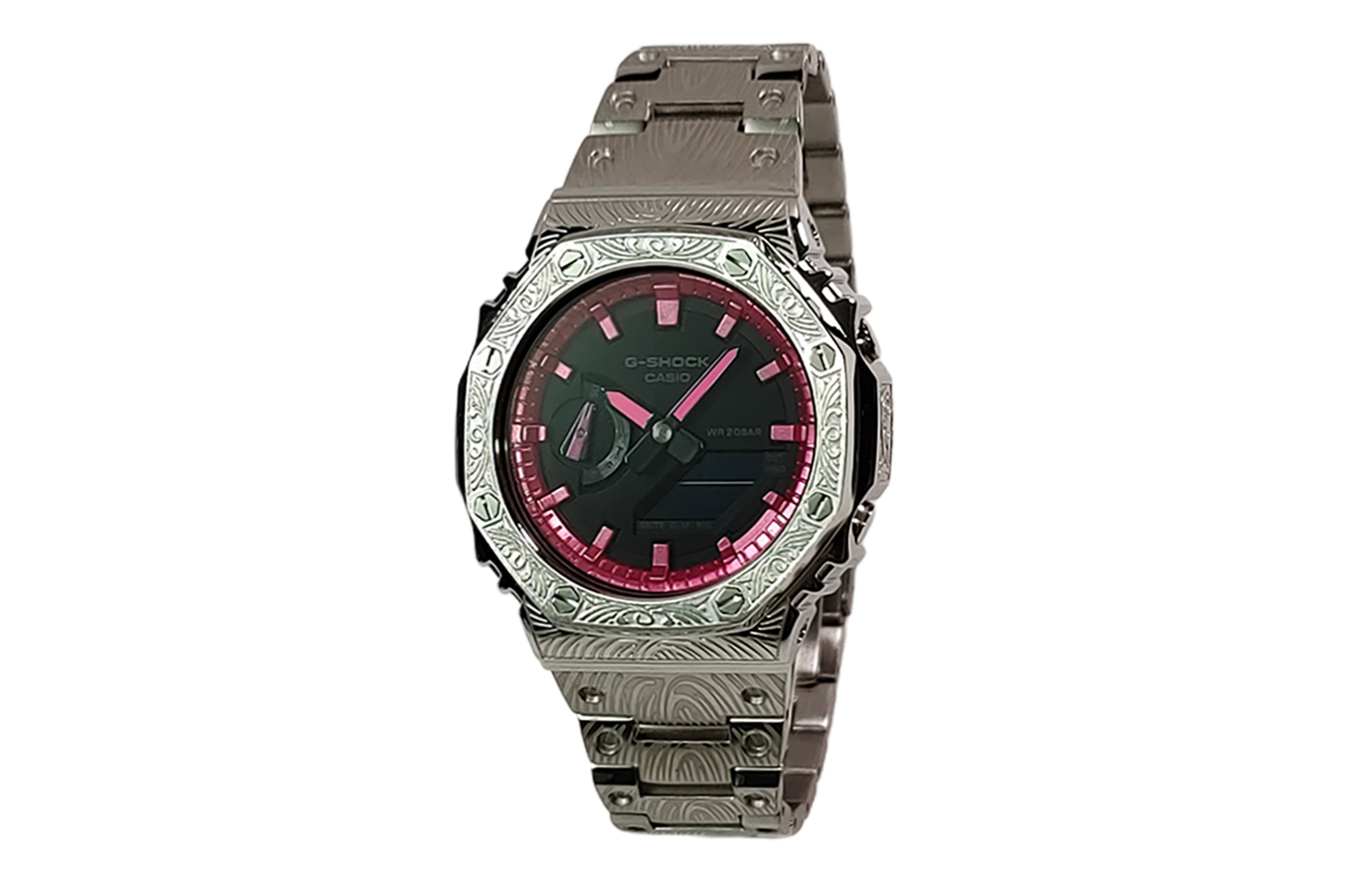 

CASIO Часы Retrofit Series GA2100 Collection Quartz Movement Stainless Steel Strap Watch Men's Watch Black Dial