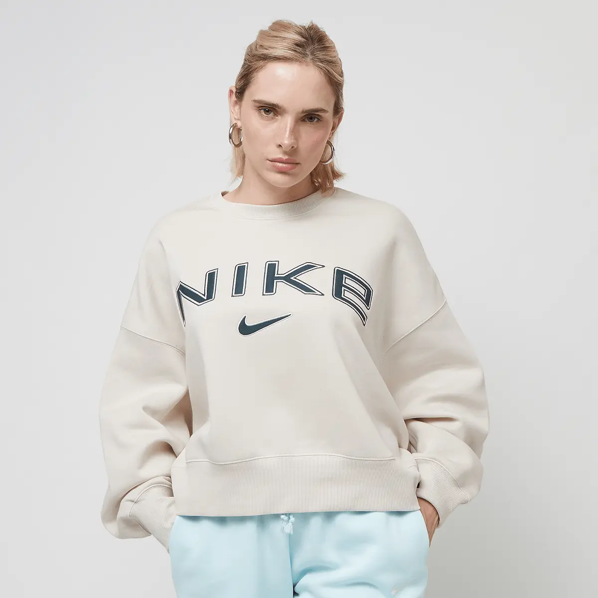 

Свитер Nike Sportswear Phoenix Fleece Oversized Crew Neck Sweater, бежевый