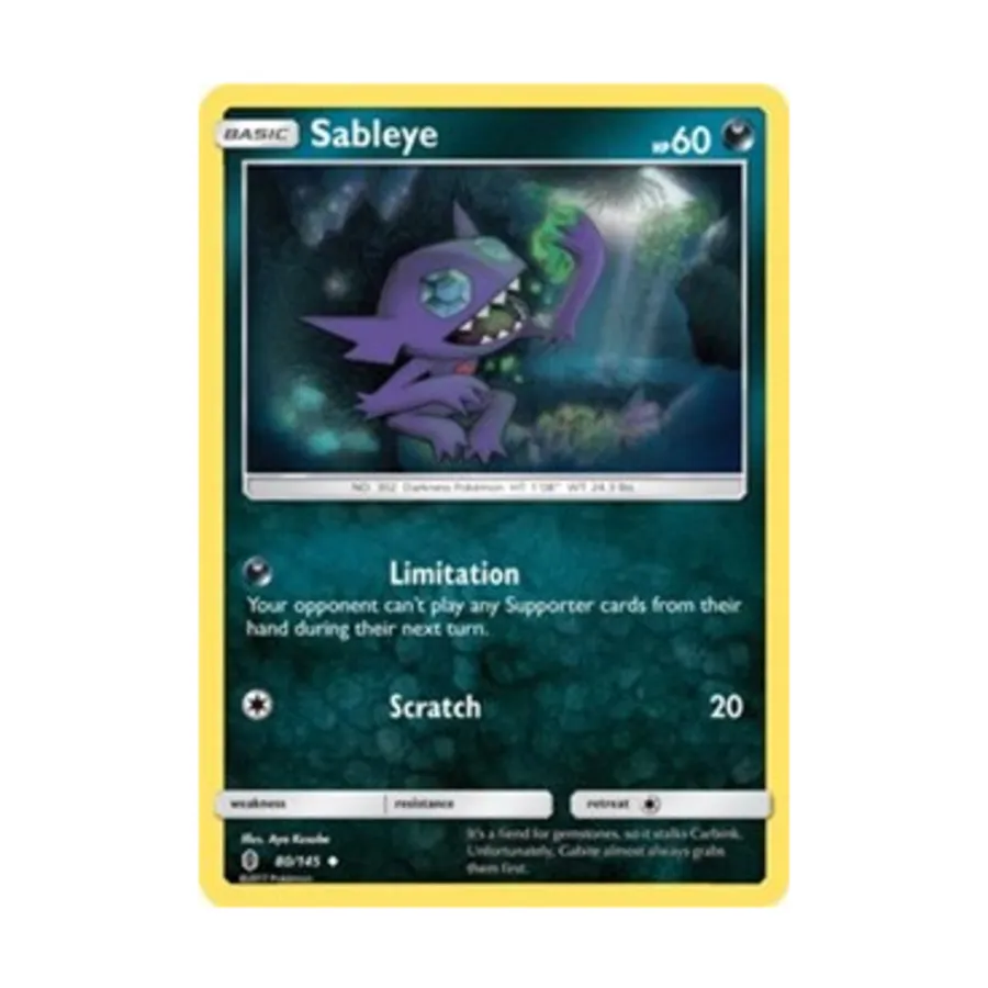 

CCG Саблей (U) #80, Pokemon - Sun & Moon - Guardians Rising - Singles