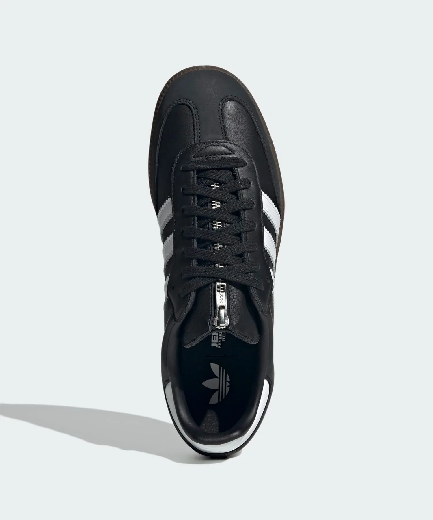 Кроссовки из натуральной кожи Samba OG adidas Originals черные — фото 2