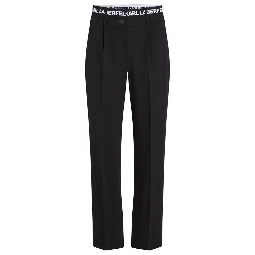 

Брюки Karl Lagerfeld Logo Waistband, черный