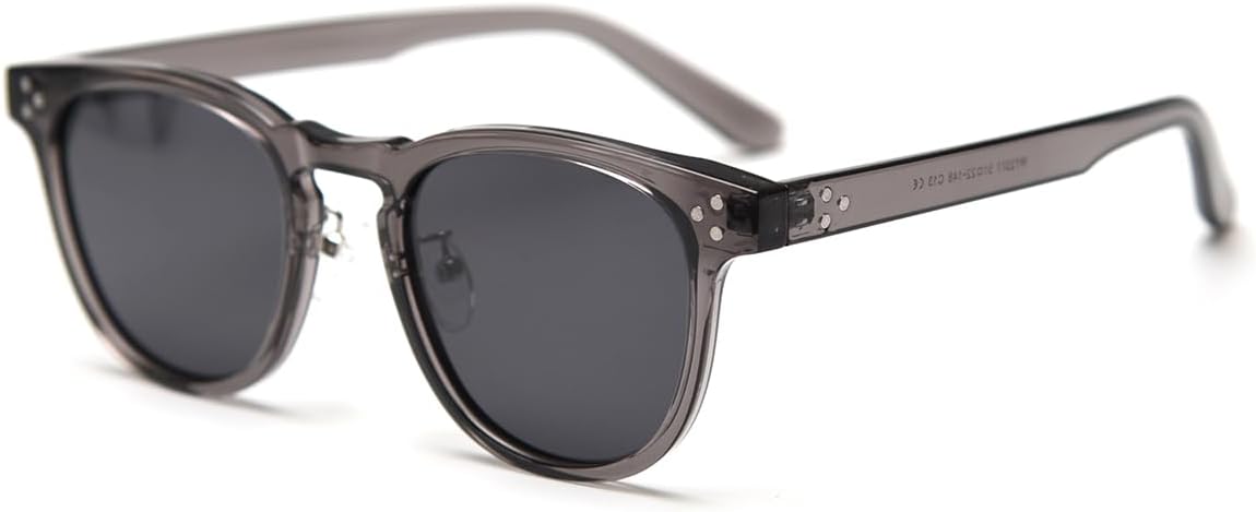 

Солнцезащитные очки Tr90 в квадратной оправе, ретро, ​​поляризованные, для женщин, для мужчин, с защитой от УФ-излучения UV400, унисекс, в корейском стиле weiyuchen, Grey