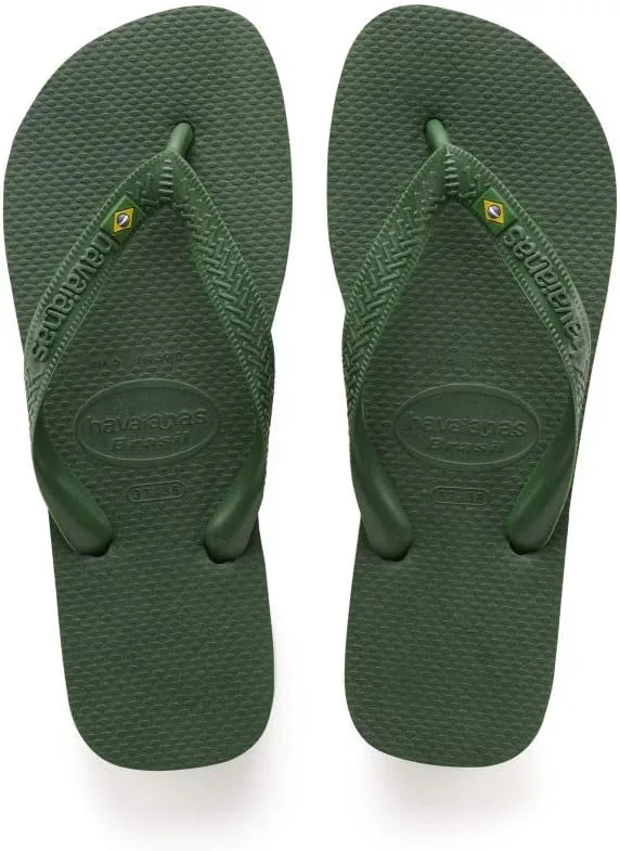 Havaianas - Бразилия, удобные и прочные шлепанцы, посвященные Чемпионату мира по футболу FIFA 1998 года, ремешок с бразильским флагом, нескользящая подошва с бразильскими полосами, унисекс для взрослых, цвет Amazonia
