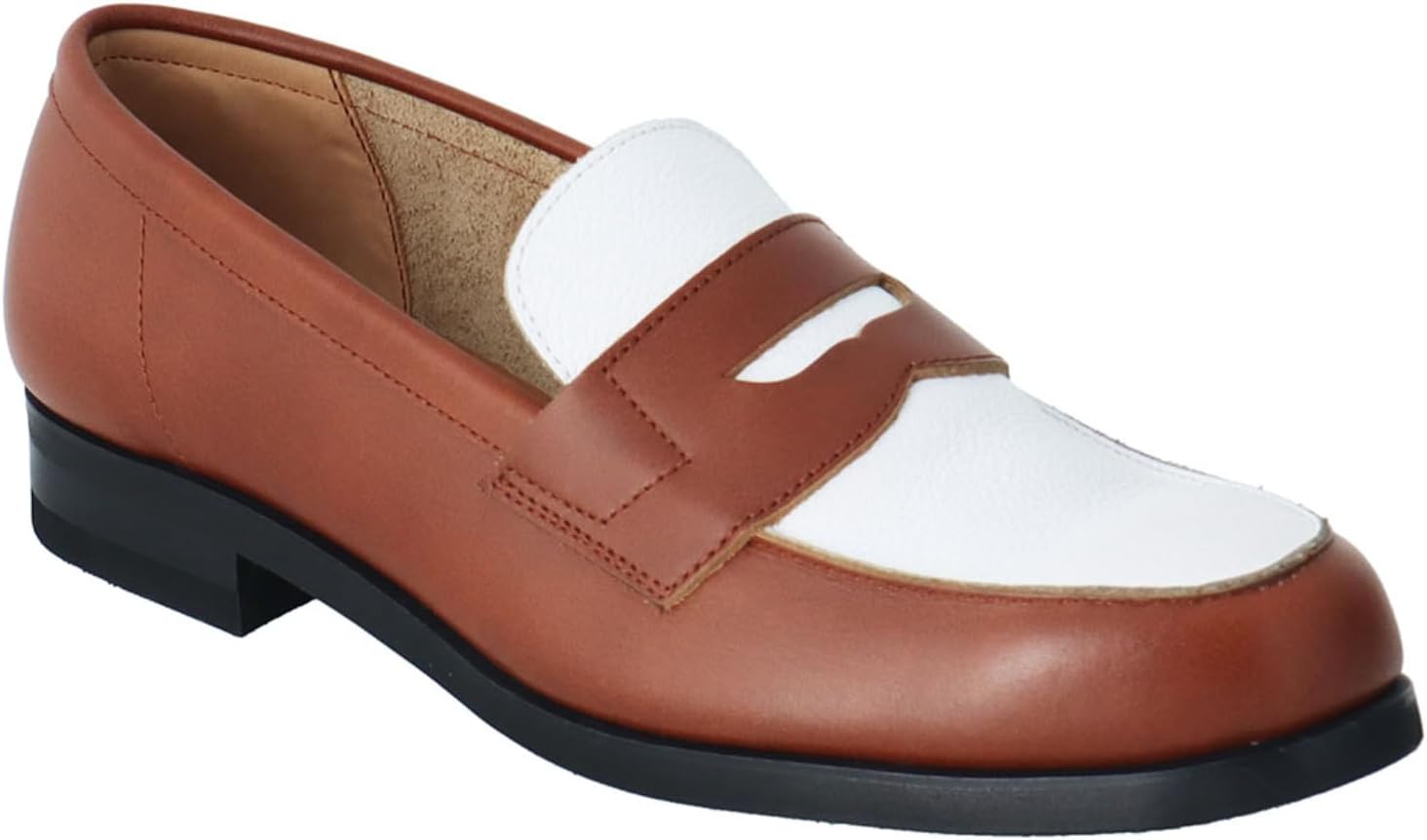 

Мужские лоферы REGAL с перемычкой, белый/коричневый