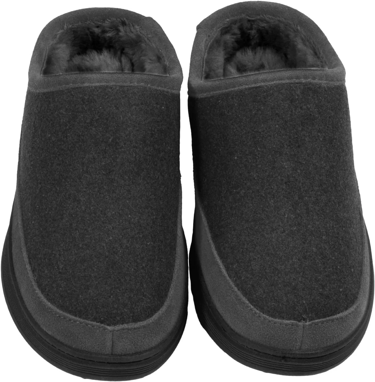 Мужские сабо Cole Haan для использования внутри и снаружи - мягкие тапочки на молнии, с амортизирующей стелькой, шерстяным верхом, прочной подошвой, удобной посадкой — фото 3