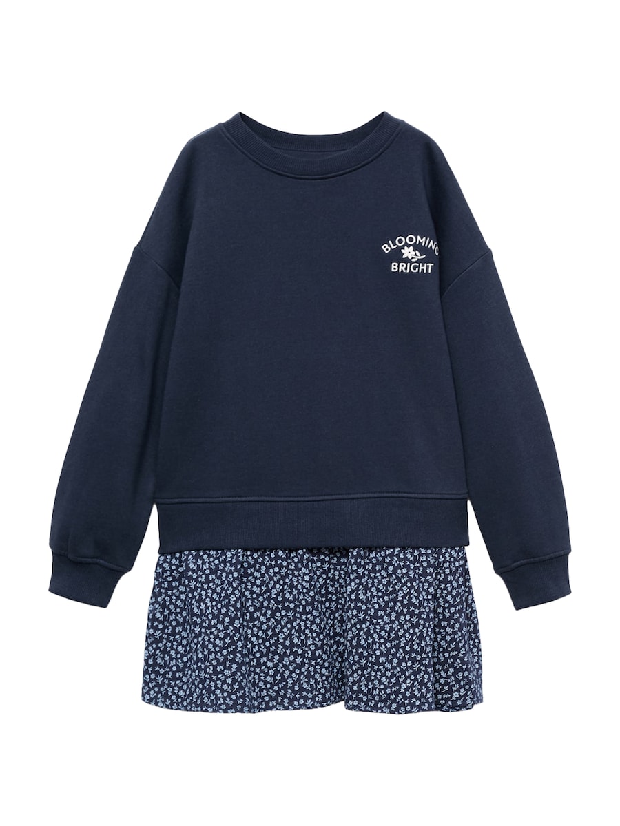 

Платье MANGO KIDS BESTIE, темно-синий/небесно-голубой
