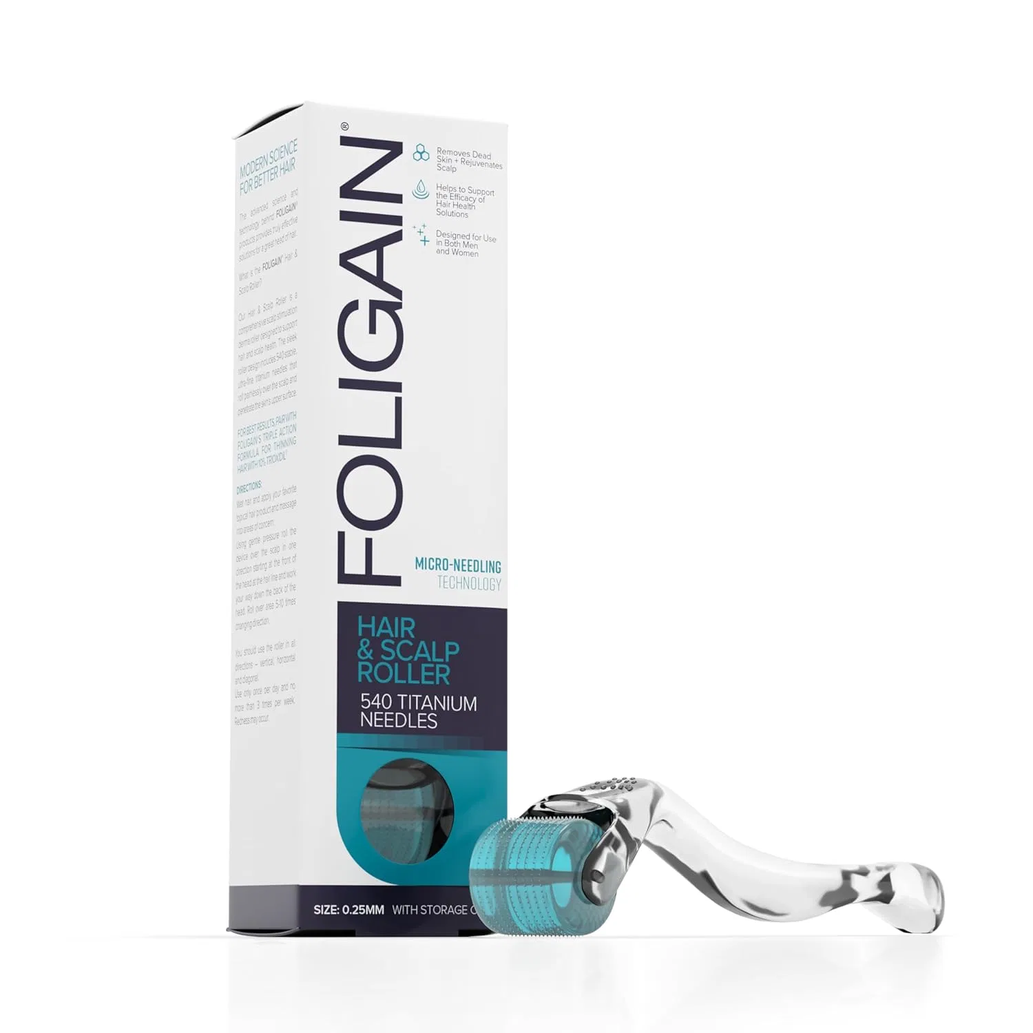 Мезороллер для кожи головы Foligain Derma Micro Needling Roller Foligain