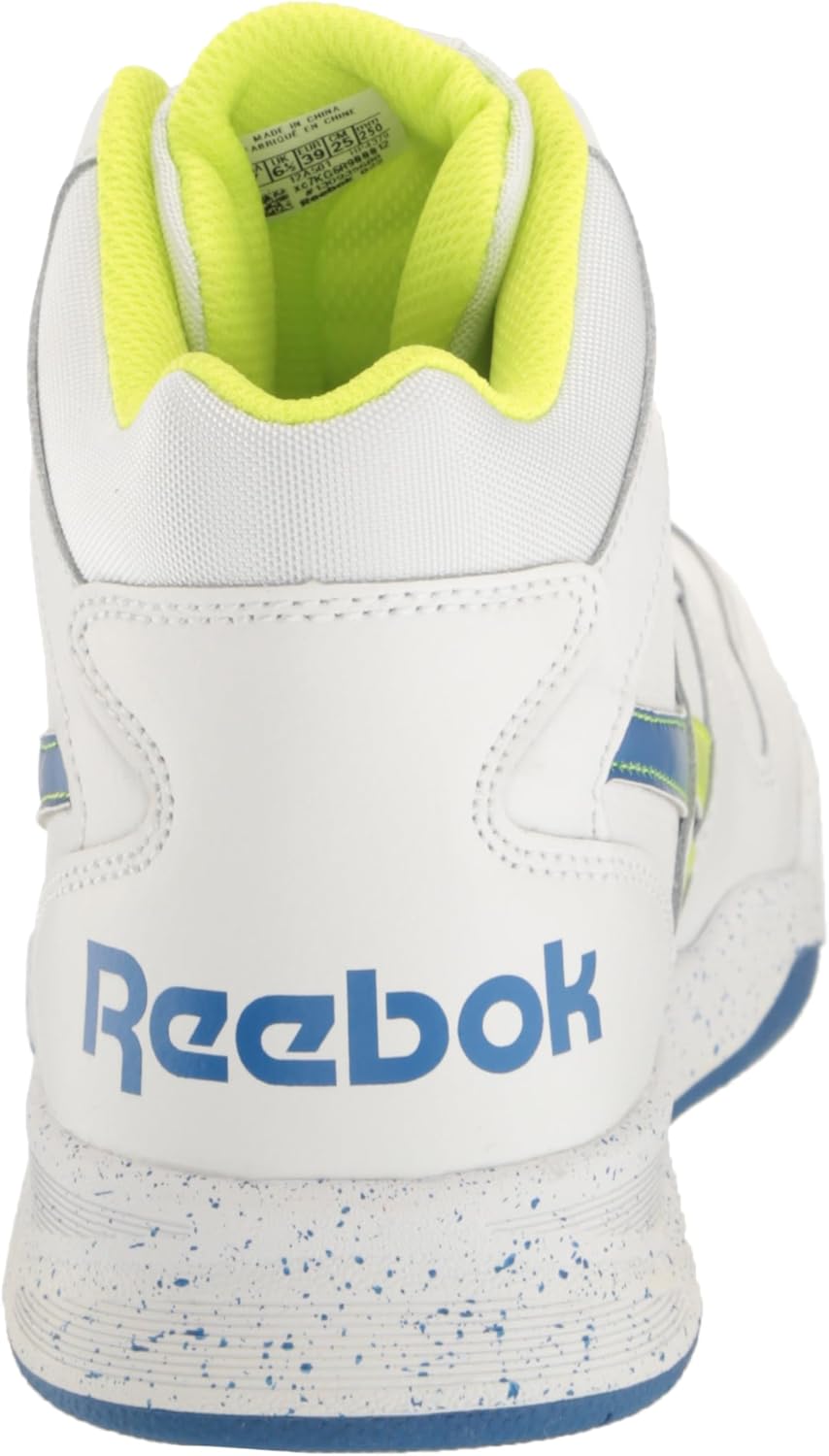 Кроссовки Reebok BB4500 Court для мальчиков (малыши/старшие дети), белый/синий/желтый — фото 3
