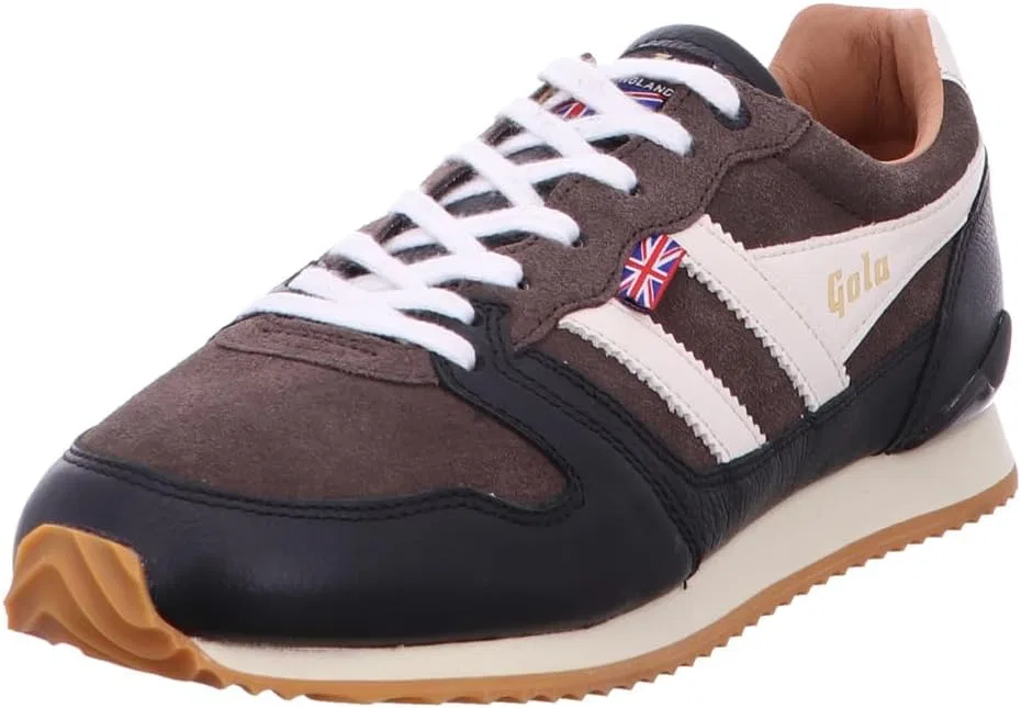 Кроссовки Gola Unisex Trophy Oxford, Chocolate Black Off White
