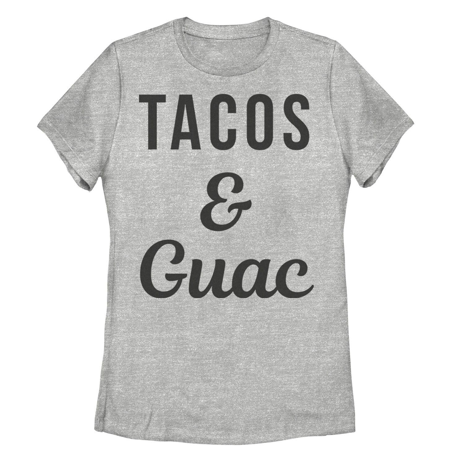 

Детская футболка с текстовым рисунком «Tacos & Guac»