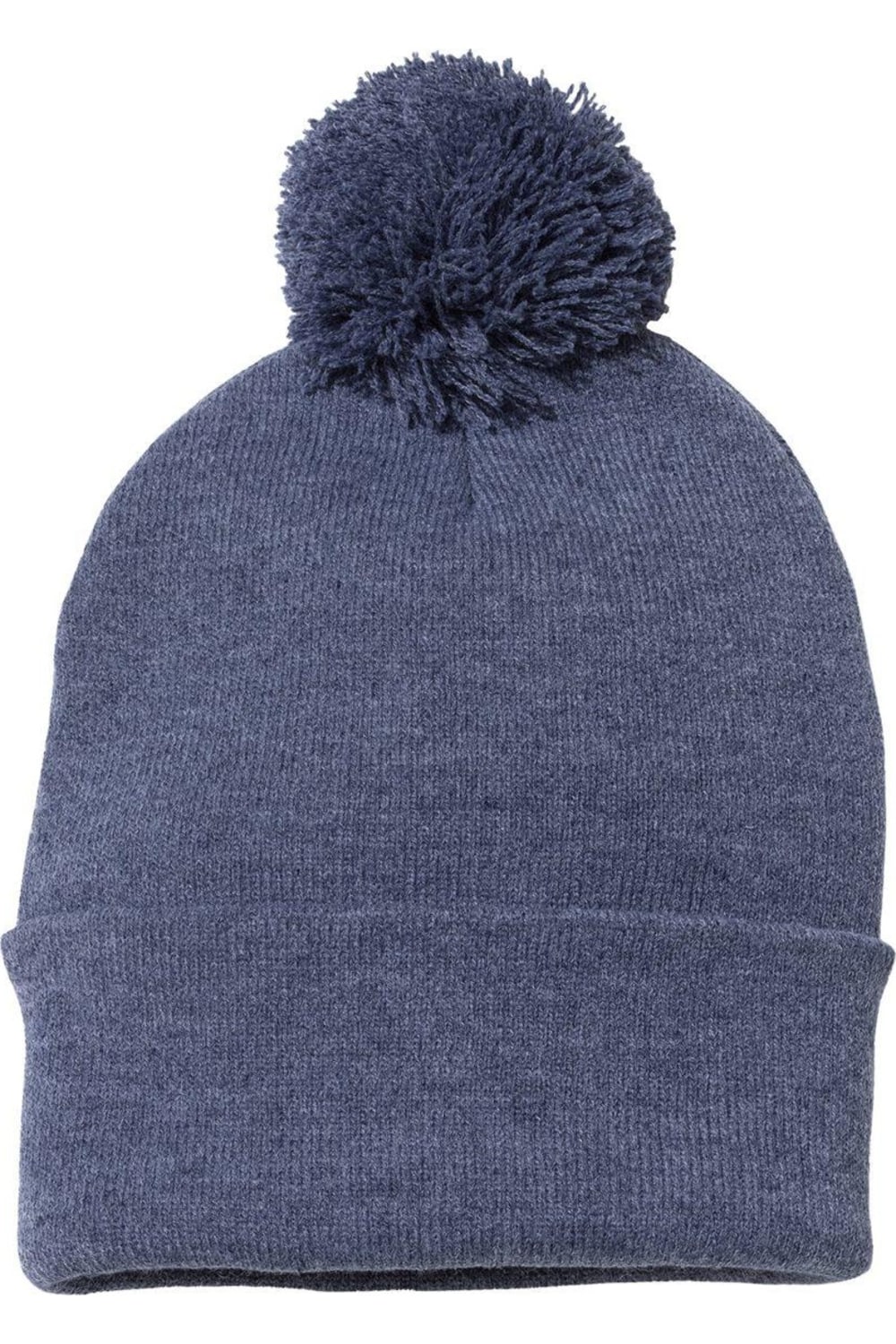 

Вязаная шапка Sportsman Pom-Pom 12, цвет heather navy