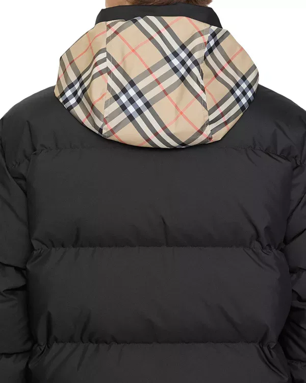 Пуховая куртка Burberry Checker-Tape Snowdon, Oxford — фото 3