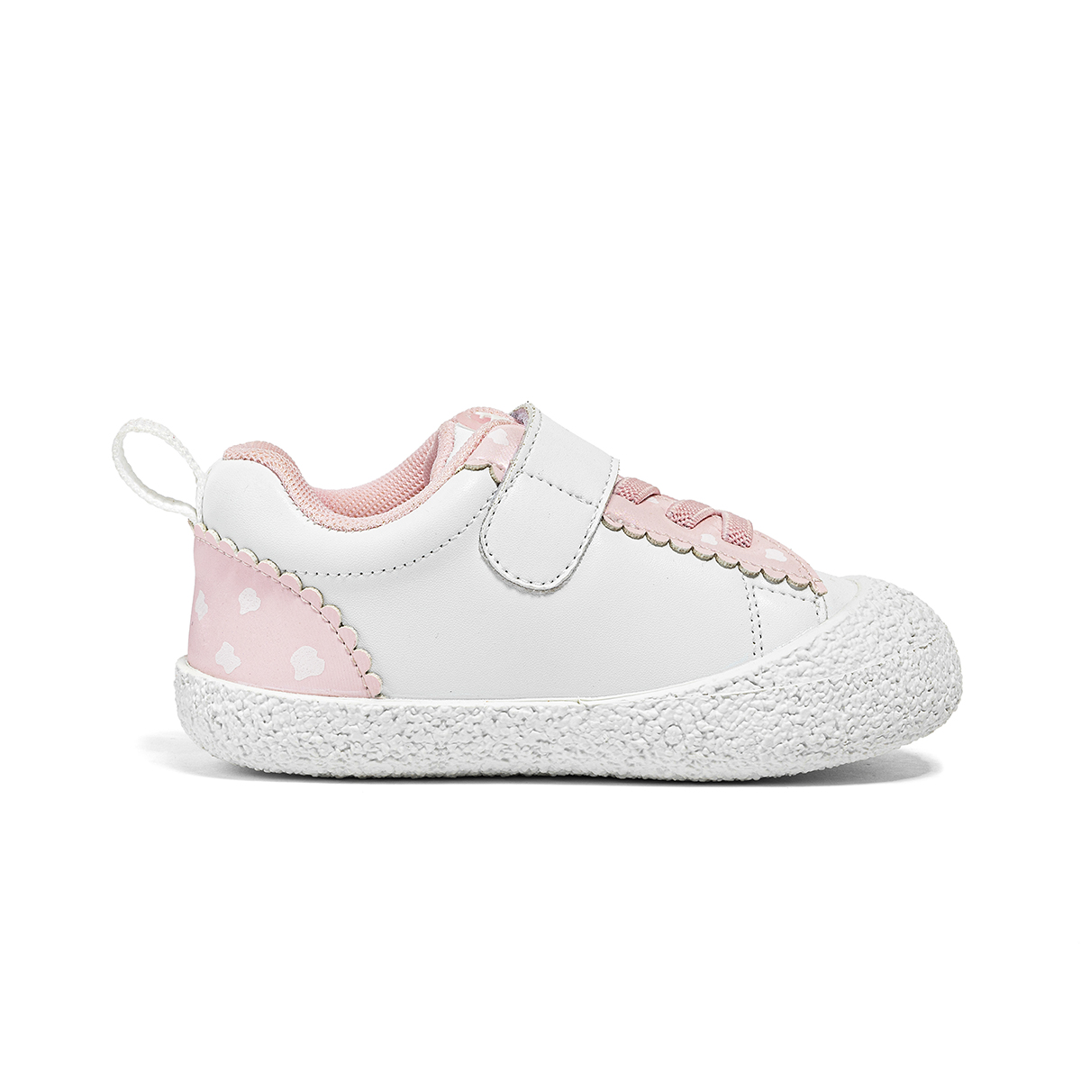 Детские дышащие скейтерские кроссовки Cute Shoes Collection Snoffy, кремовый/белый/розовый — фото 2