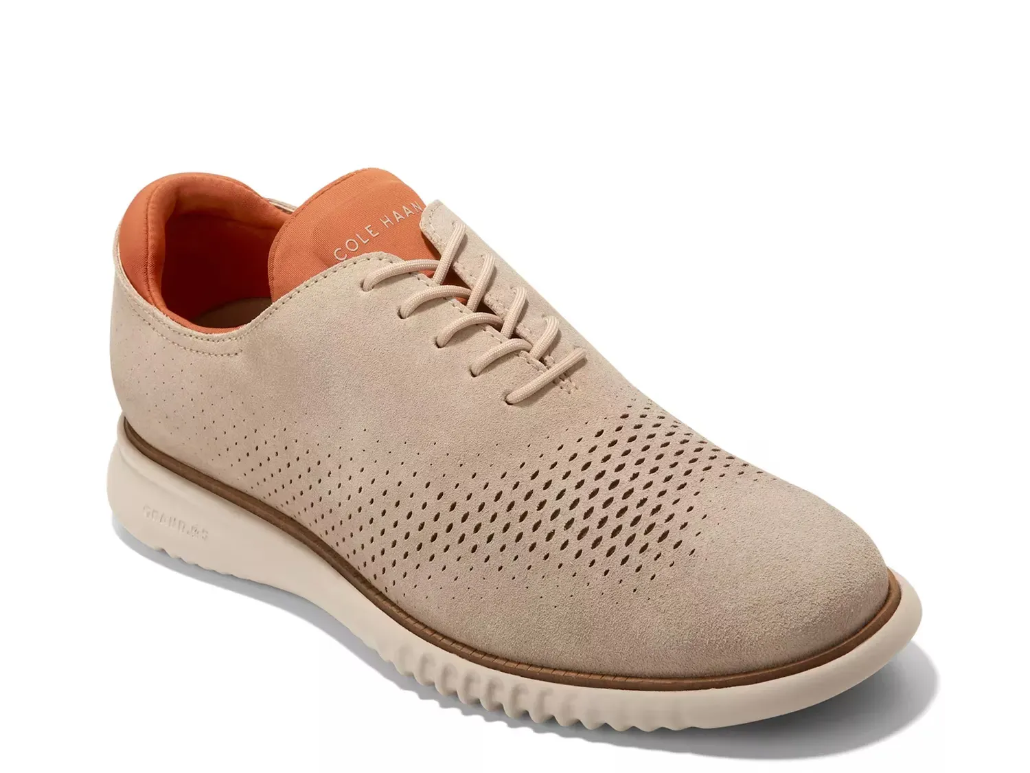 

2. Оксфорды Zerogrand Laser Wingtip Cole Haan, Sesame Suede