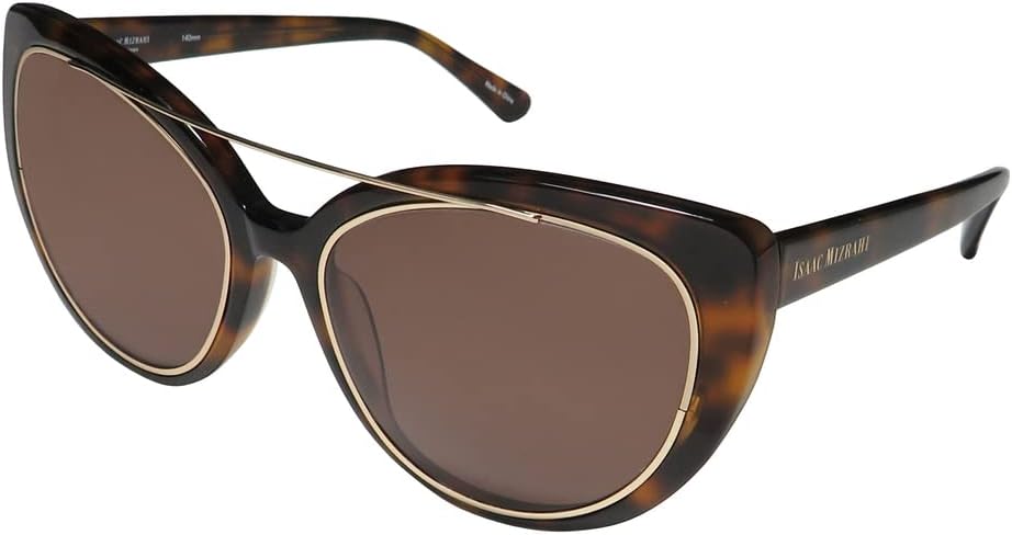 

Солнцезащитные очки Isaac Mizrahi 30226, женские/дамские, увеличенного размера, в полной оправе, с 100% защитой от UVA и UVB лучей (57-19-140, черепаховый/золотой цвет), Tortoise / Gold