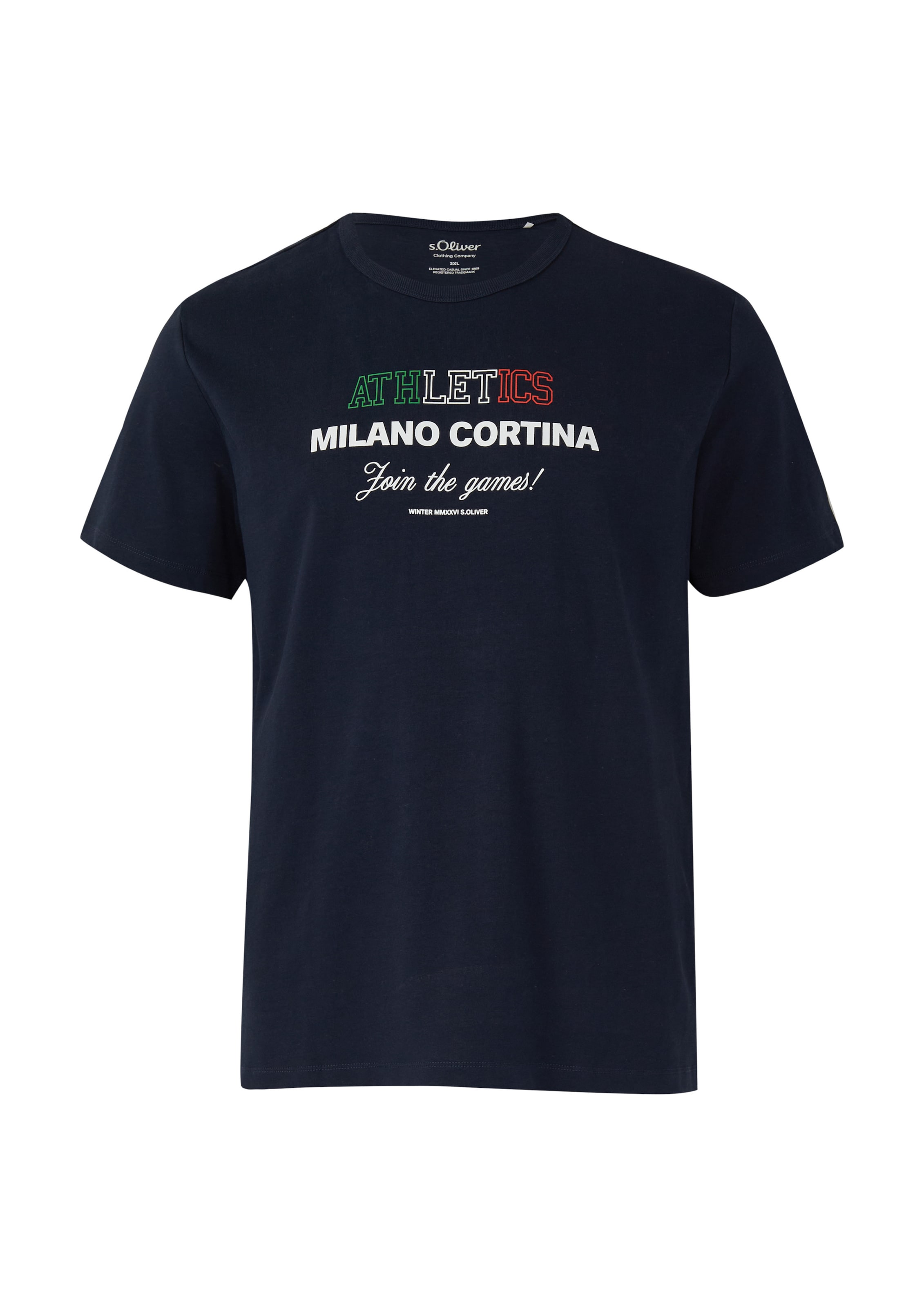 

s.Oliver Men Big Sizes Футболка в морском синем цвете