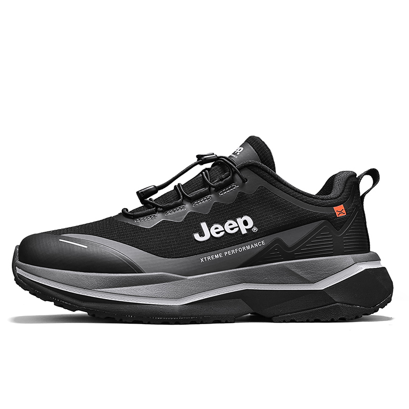 

Jeep Низкие повседневные туфли мужские черно-серые, цвет Black Gray