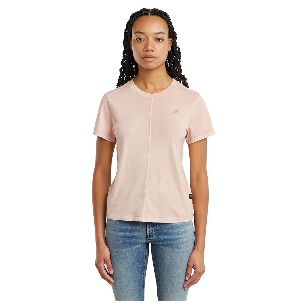 

Футболка с коротким рукавом G-Star Overdyed Front Seam, розовый